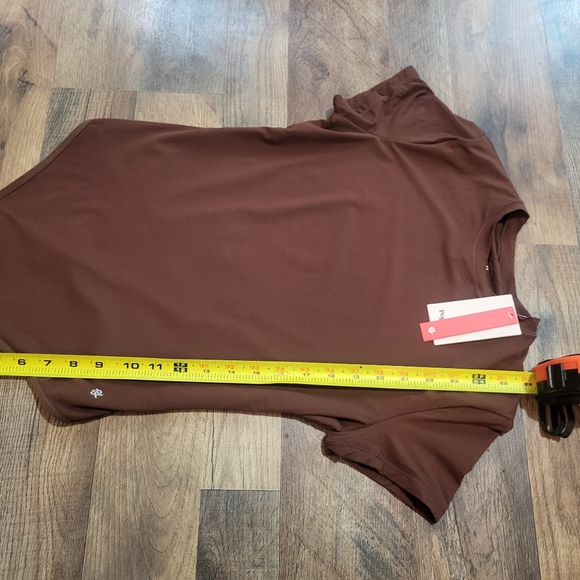 Popilush Mocca Short Sleeve Round Neck Casual Shapewear Bodysuit Size Medium - Picture 8 of 11